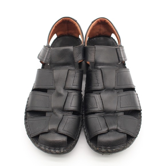 Pikolinos Tarifa Fisherman Sandals Mens Size 45 (US 11-11.5) Black Leather main image 11